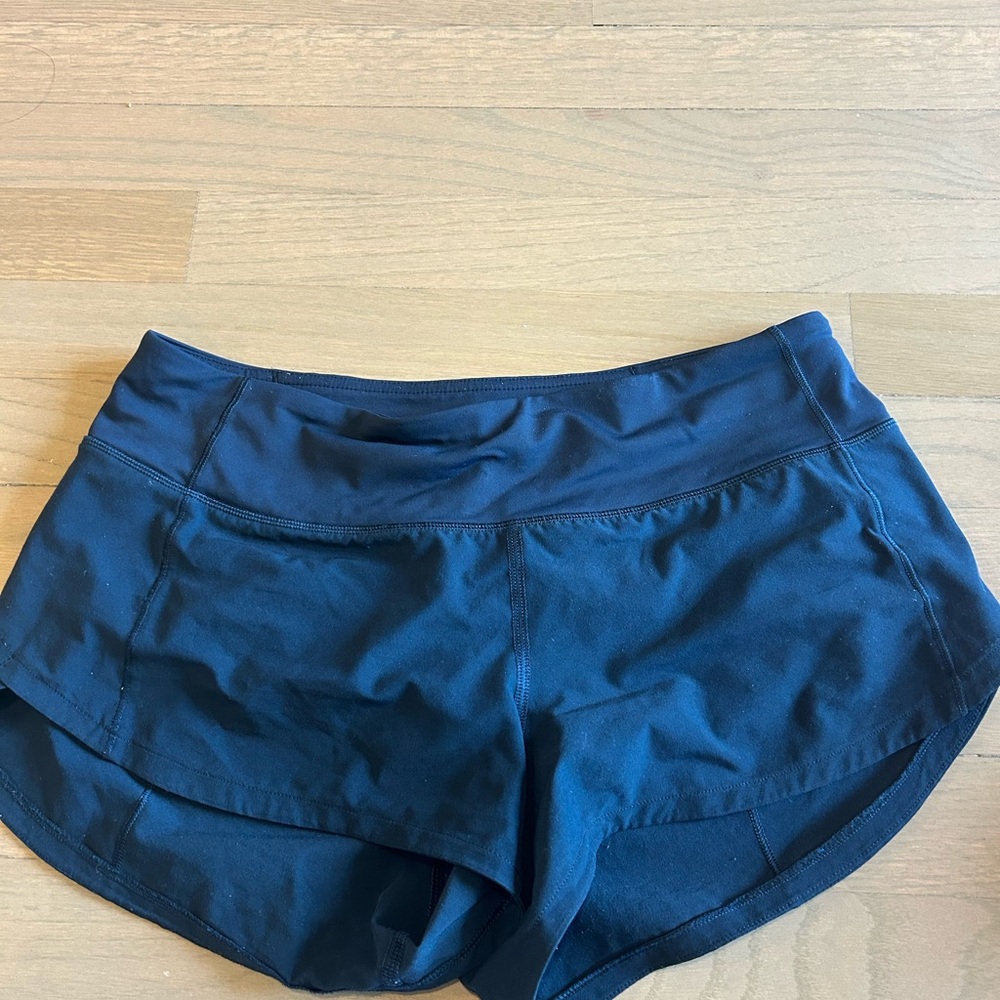 Lululemon Athletica Dark Blue Women's Athletic Shorts